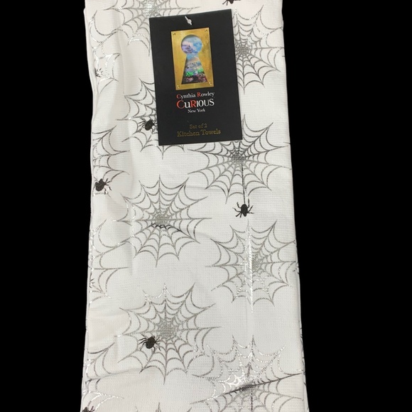 Spiderweb Towels Halloween Cynthia Rowley Goth - Picture 4 of 4